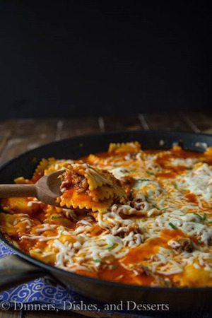 Skillet Lasagna - 30 Minute Back to School Meals