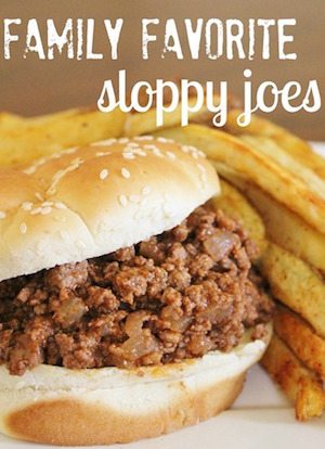 Sloppy Joes - 30 Minute Back to School Meals