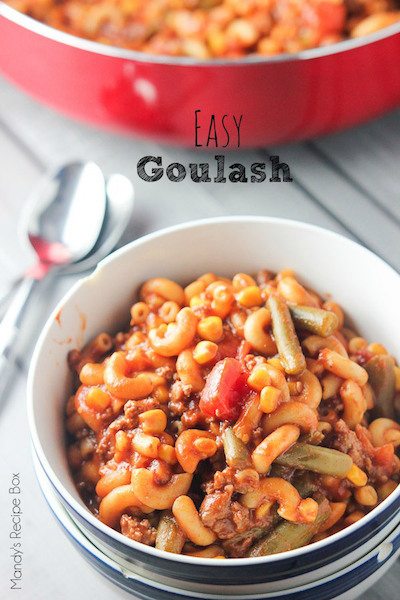 Easy Goulash - Easy Meal Plan #12