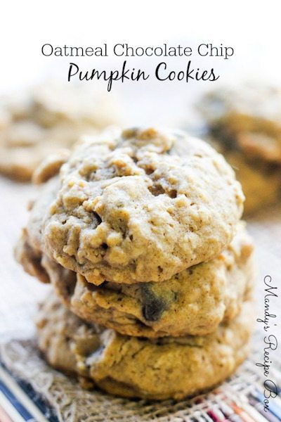 Oatmeal Chocolate Chip Pumpkin Cookies - Easy Meal Plan #15