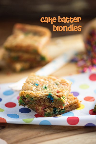 Cake Batter Blondies - Easy Meal Plan #18