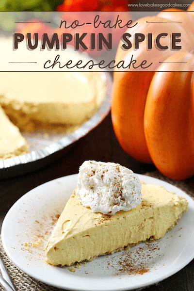No Bake Pumpkin Spice Cheesecake - Easy Meal Plan #20