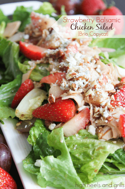 Strawberry Balsamic Chicken Salad Brio Copycat - Easy Meal Plan #22