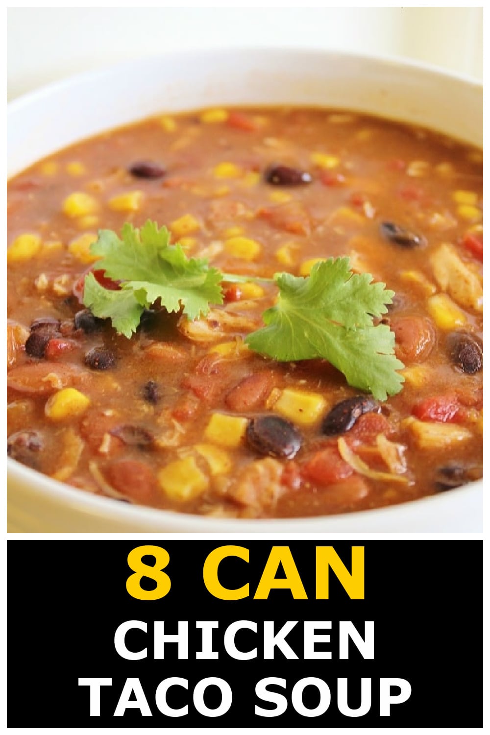 Bowl of 8 Can Taco Soup