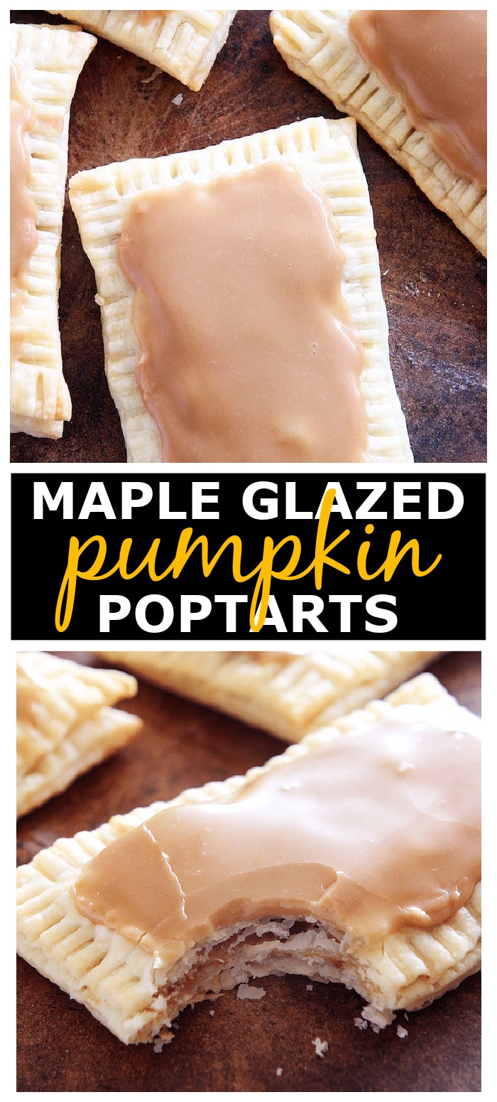 Maple Glazed Pumpkin Poptarts displayed