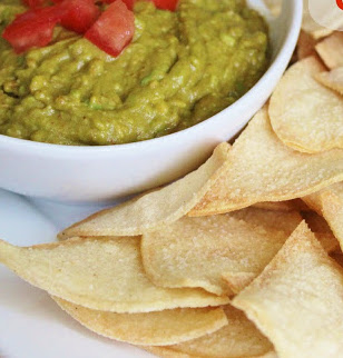 Homemade Tortilla Chips {and Guacamole!} | High Heels and Grills