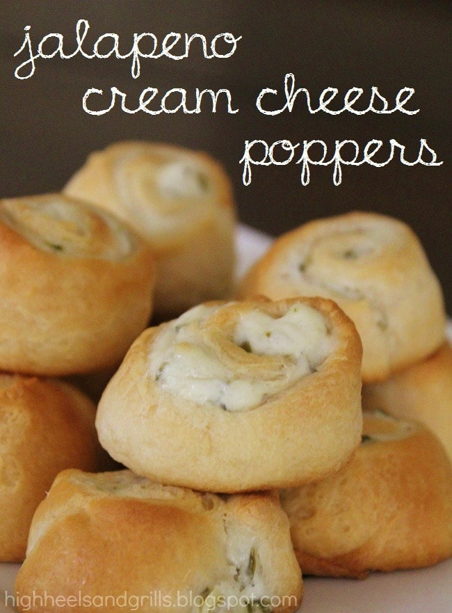 Pile of jalapeno cream cheese roll ups on a plate.