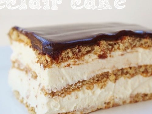 No bake Chocolate Eclair Cake Recipe  5ingredients