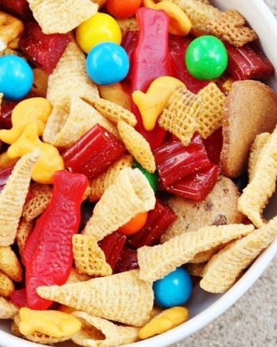 Top View of a bowl of Bear Lake Trail Mix.