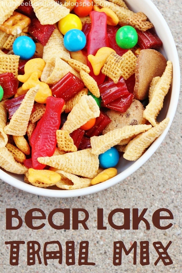 Top view of a bowl of Bear Lake Trail Mix