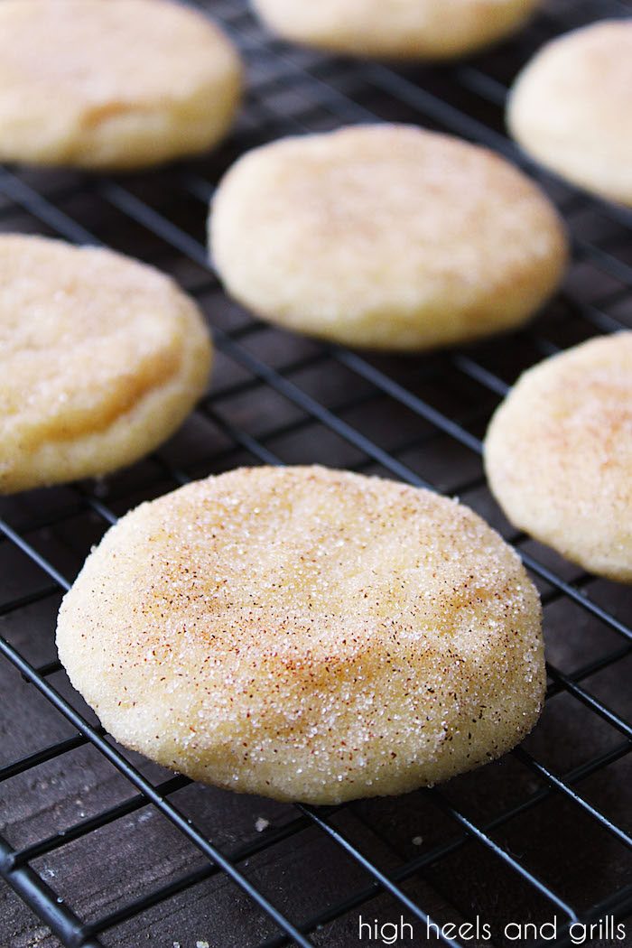 Cooling rack with cookies from the Best Snickerdoodles Recipe ever!