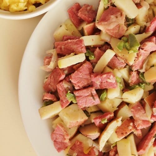 Corned Beef Hash Recipe An Easy Version High Heels and Grills