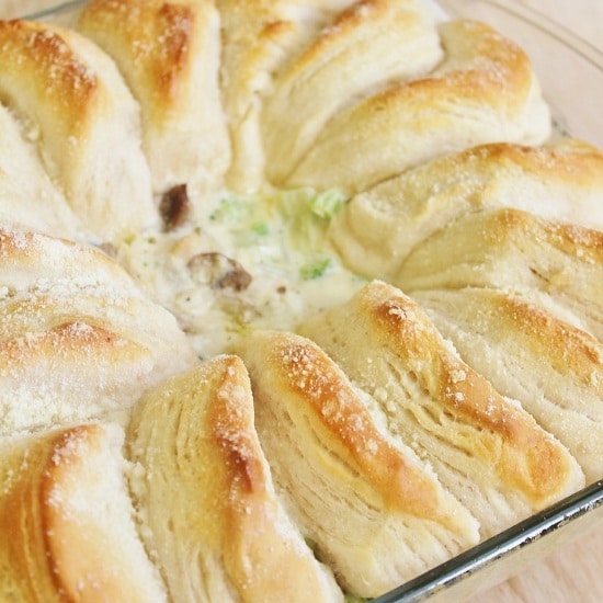 Chicken Alfredo Biscuit Bake High Heels and Grills