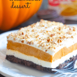 Homemade pumpkin dreamboat dessert