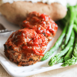Homemade meat loaf cups