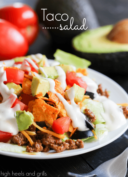 Taco Salad - High Heels and Grills
