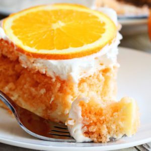 Skinny Orange Creamsicle Cake