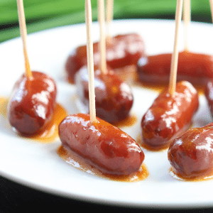 Apricot Glazed Cocktail Sausages