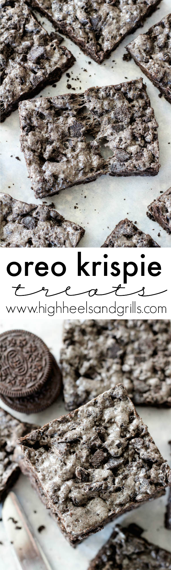 Oreo Krispie Treats Collage