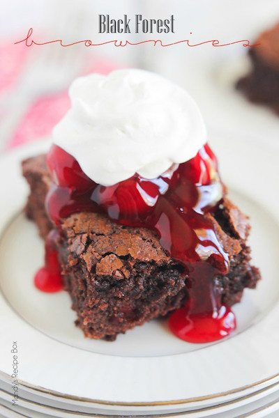 Black Forest Brownies - Weekly Dinner Meal Plan #1