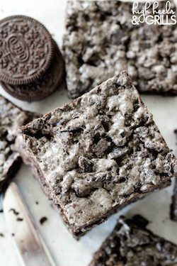 Oreo Krispie Treats - Made from Oreo crumbs instead of Rice Krispy cereal. No bake and so good!