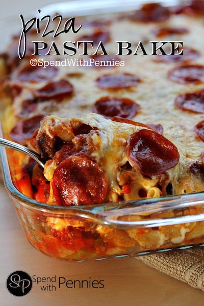 Pizza Pasta Bake - Easy Dinner Meal Plan #1