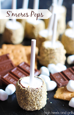 S'mores Pops. Super easy and fun way to get your s'mores fix!