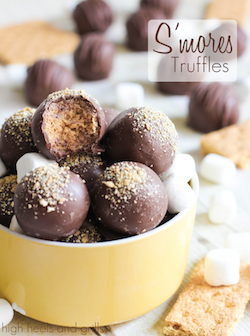 S'mores Truffles. An easy, no bake dessert that tastes just like a s'more!