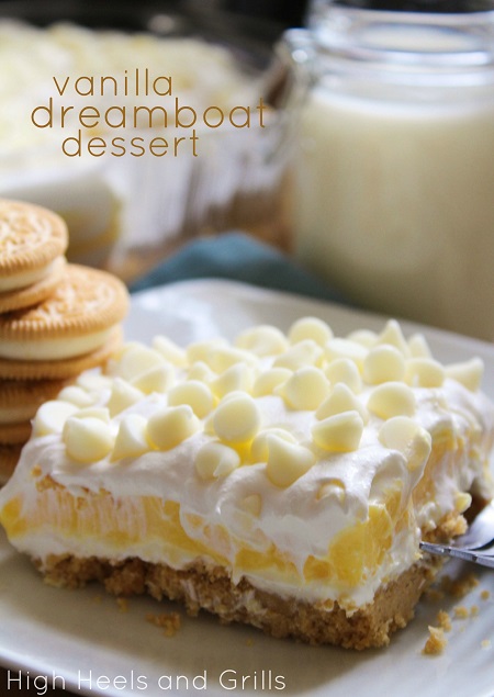 Vanilla Dreamboat Dessert - High Heels and Grills Weekly Dinner Meal Plan #1