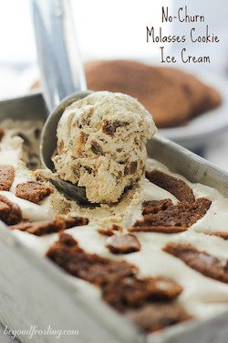 Molasses Cookie Ice Cream - 50 Ice Cream Recipes Roundup