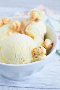 Caramel Corn Ice Cream - 50 Ice Cream Recipes Roundup