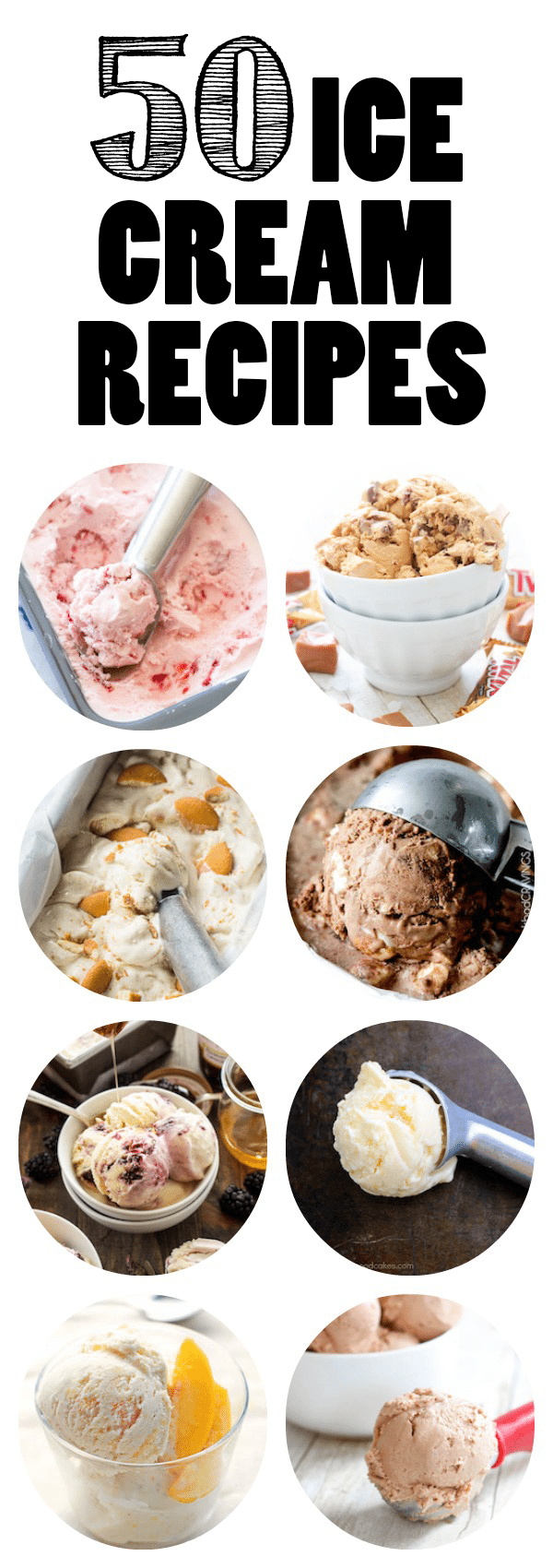 50 Ice Cream Recipes - Every one of these is an ice cream recipe that I want to try! All from such awesome bloggers. 