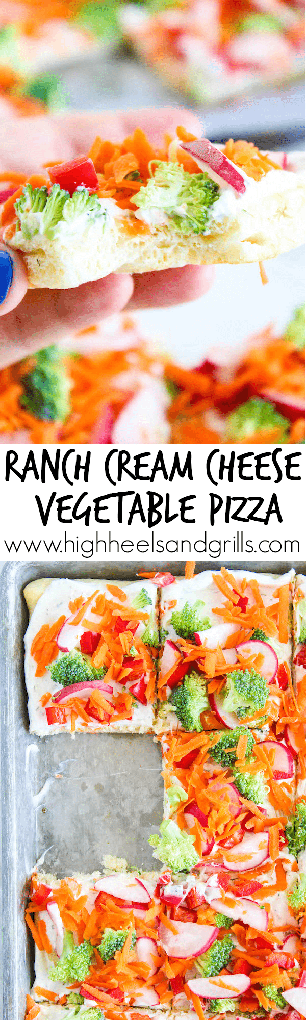 Ranch Cream Cheese Vegetable Pizza - This stuff is the bomb. It's the easiest thing in the world to make and everyone I know that has tried it, has loved it!
