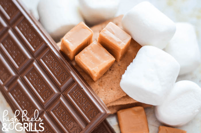 Caramel S'mores Pops - These are so easy to throw together and taste incredible! #LetsMakeSmores #ad