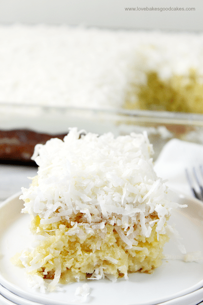 Coconut Cream Poke Cake - Easy Meal Plan Sunday #3