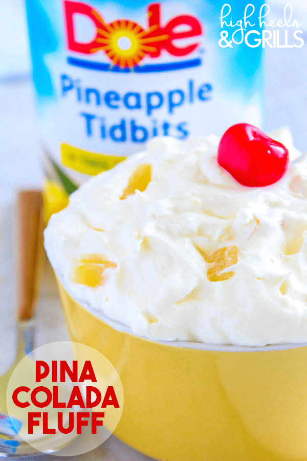 Pina Colada Fluff - This quickly became a fan favorite in our house for parties and get togethers. It tastes like a legit pina colada!