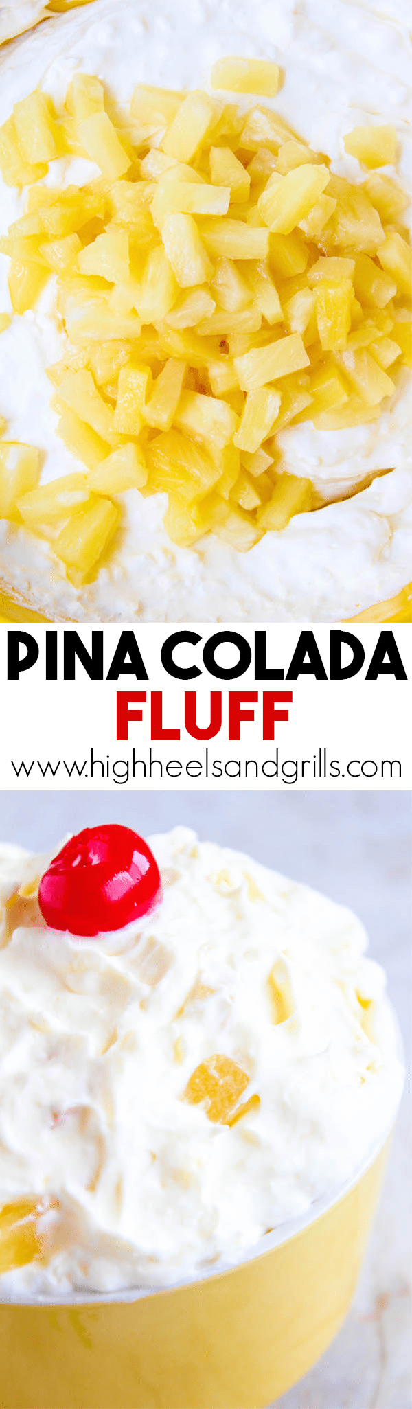 Pina Colada Fluff - This quickly became a fan favorite in our house for parties and get togethers. It tastes like a legit pina colada!