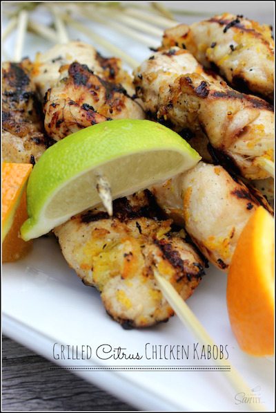 Grilled Citrus Chicken Kabobs - Easy Meal Plan Sunday #5