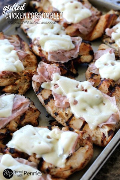 Grilled Chicken Cordon Bleu - Easy Meal Plan Sunday #3