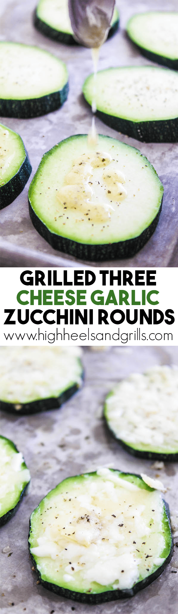 Three Cheese Grilled Zucchini Rounds - This is one of the tastiest and easiest grilling recipes I've ever had!