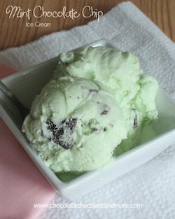 Mint Chocolate Chip Ice Cream - 50 Ice Cream Recipes Roundup