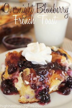 Overnight Blueberry French Toast