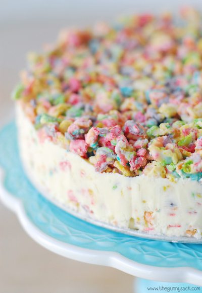 Fruity Pebble Crunch Ice Cream Cake - Easy Meal Plan Sunday #6