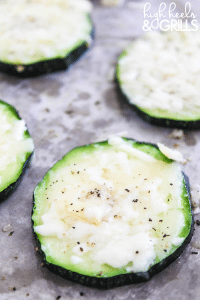 Grilled Three Cheese Garlic Zucchini Rounds