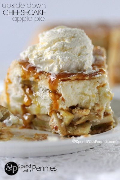 Upside Down Cheesecake Apple Pie - Easy Meal Plan Sunday #6