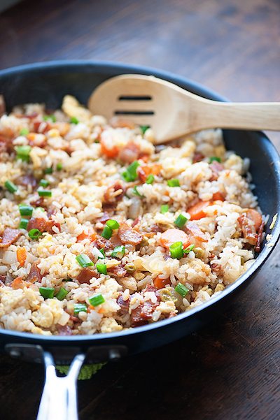 Bacon Fried Rice - Easy Meal Plan Sunday #2