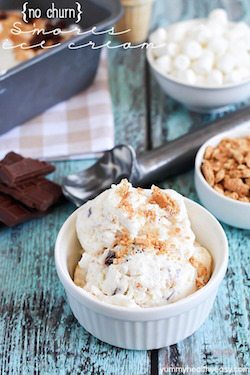 S'mores Ice Cream - 50 Ice Cream Recipes Roundup