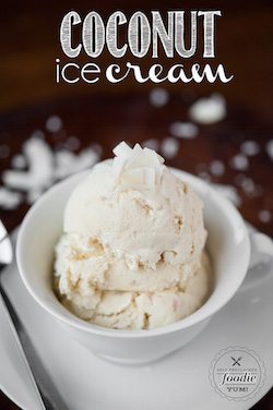 Coconut Ice Cream - 50 Ice Cream Recipes Roundup