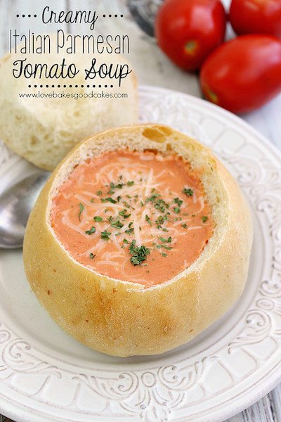 Creamy Italian Parmesan Tomato Soup - Easy Meal Plan #10