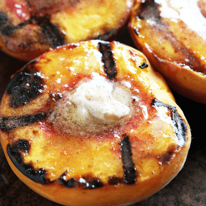 Cinnamon Sugar Grilled Peaches